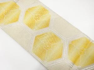 アンティーク　亀甲に華文・若松模様織り出し全通袋帯(材料)